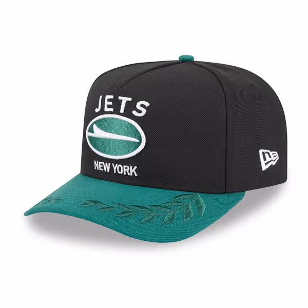 New York Jets 2025 NFL Draft New Era 9FIFTY A-Frame Snapback Cap Black product photo