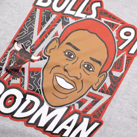 Dennis Rodman Chicago Bulls Court King Youth NBA T-Shirt (YOUTH) view 3