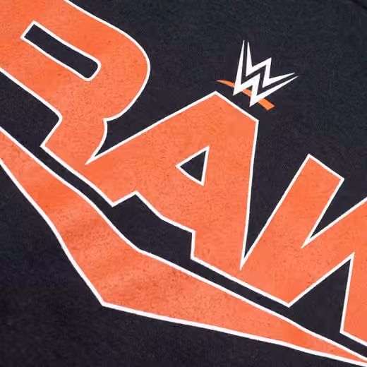 RAW Logo WWE Hoodie Black view 3