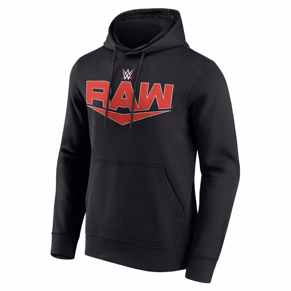 RAW Logo WWE Hoodie Black view 1