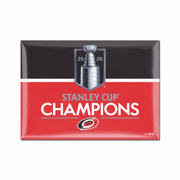 Carolina Hurricanes 2026 Stanley Cup Champions Fridge Magnet view 1