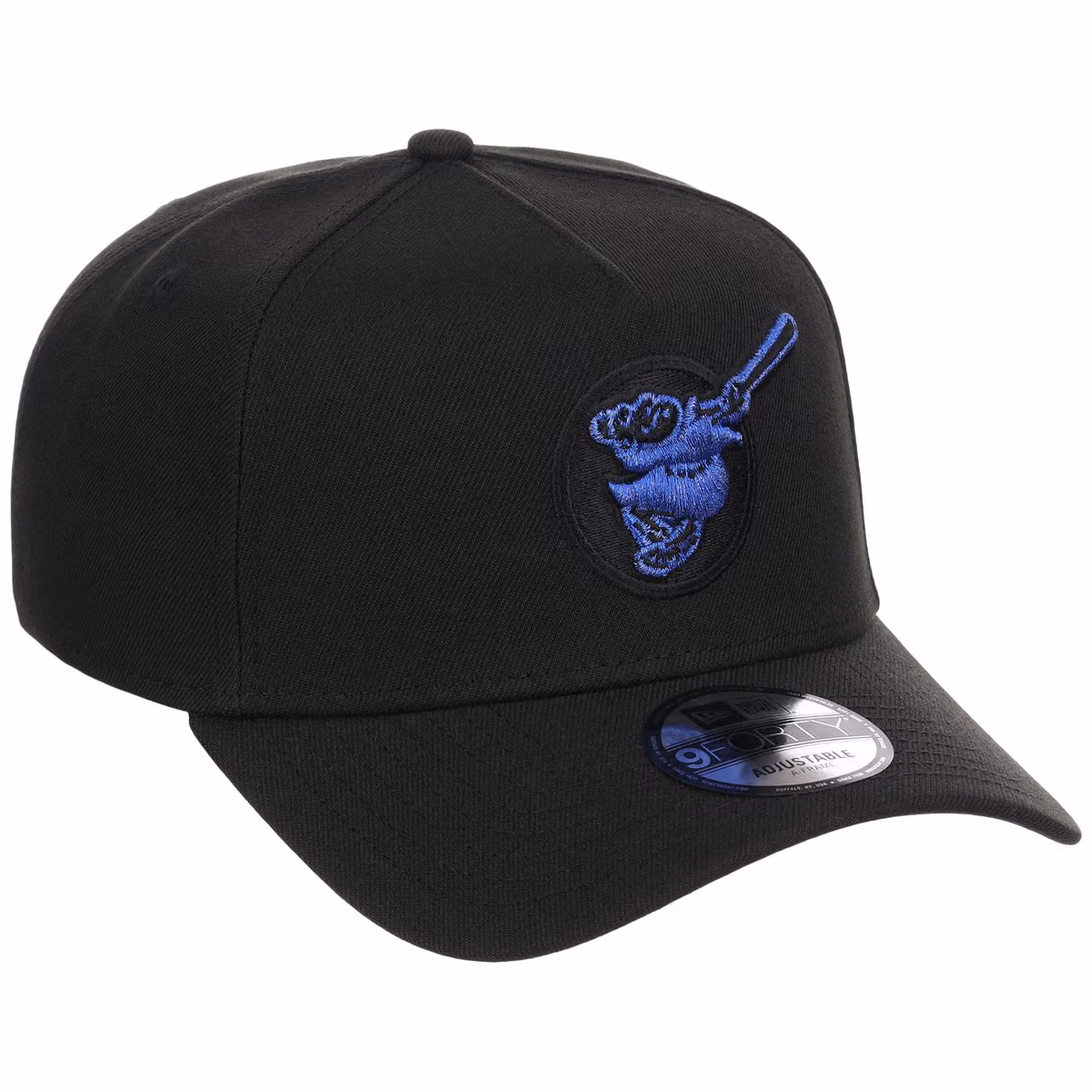 San Diego Padres MLB Black x Royal FASHION CORE New Era 9FORTY A-Frame front view