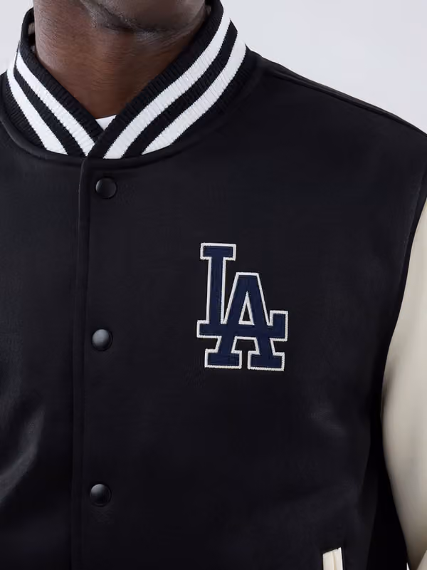 Los Angeles Dodgers Varsity Jersey Bomber MLB Jacket Black view 5
