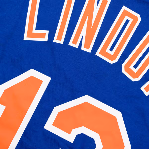 Francisco Lindor #12 New York Mets Player MLB T-Shirt Blue view 4