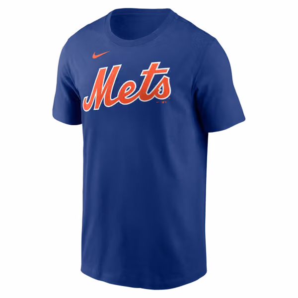 Francisco Lindor #12 New York Mets Player MLB T-Shirt Blue view 2