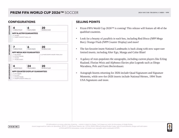 2026 Panini Prizm FIFA World Cup Football Blaster Box view 5
