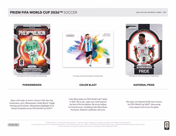 2026 Panini Prizm FIFA World Cup Football Blaster Box view 3