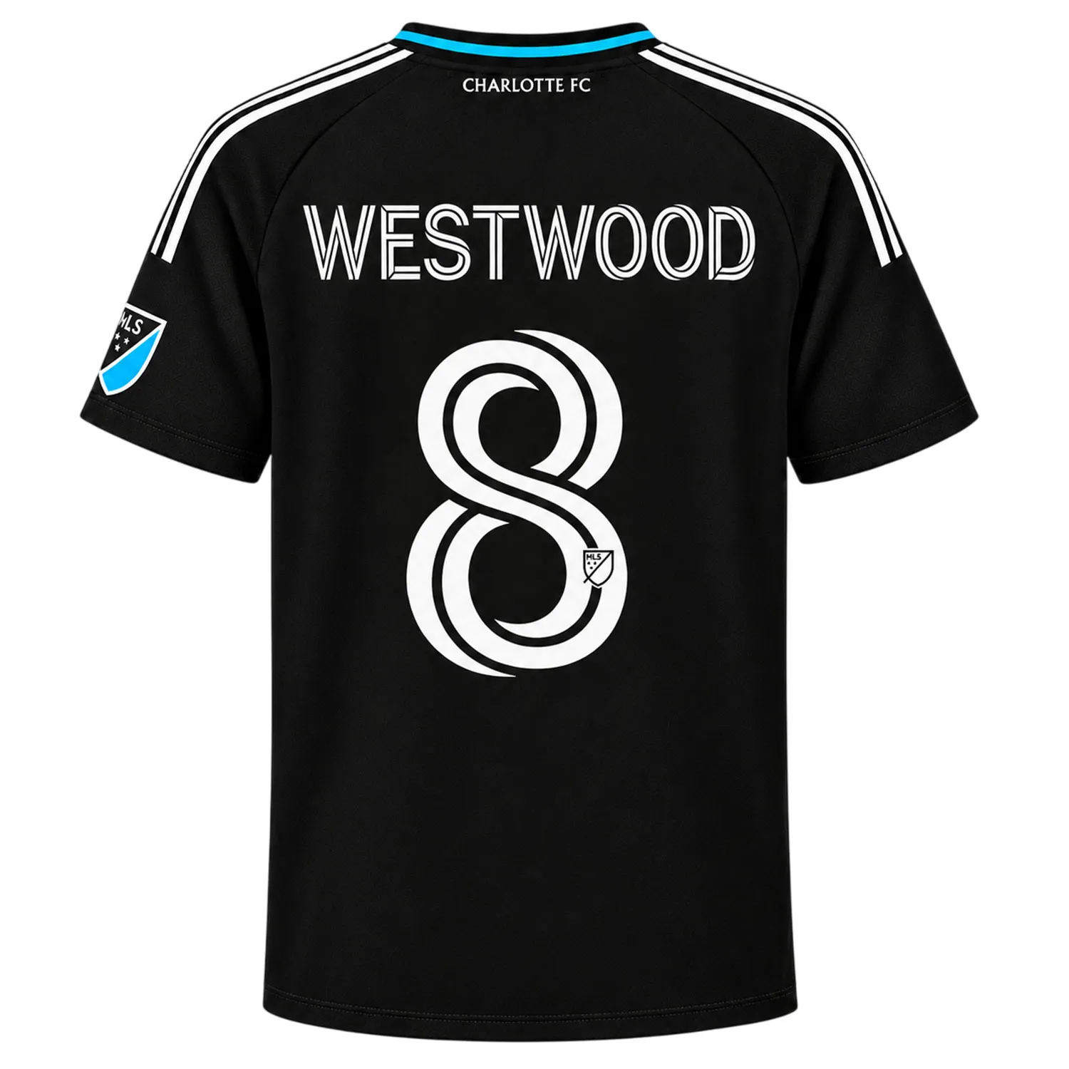 Ashley Westwood Black Jersey Special Custom Charlotte FC Player 2026