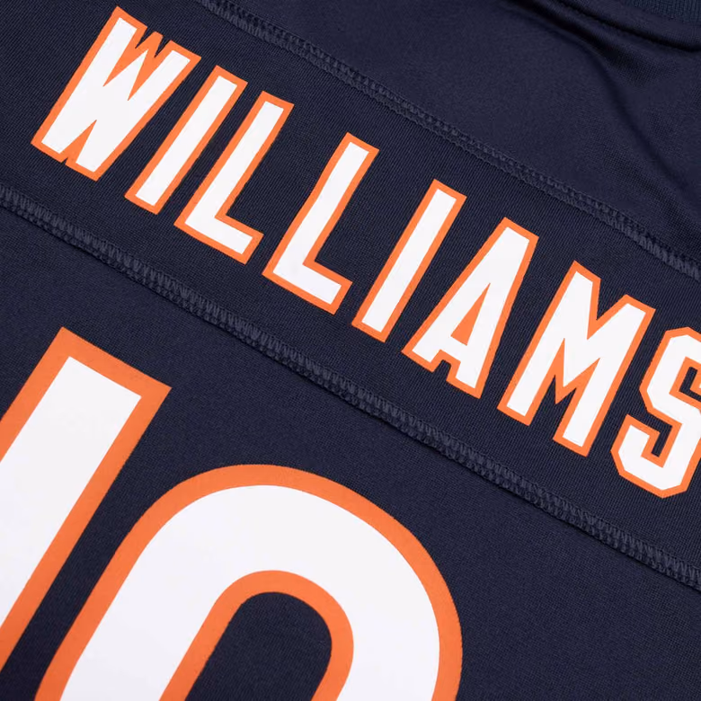 Caleb Williams #18 Chicago Bears Game NFL Jersey Navy (YOUTH) view 4