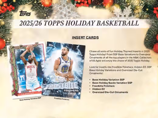 2025/26 Topps Holiday NBA Basketball Mega Box view 5