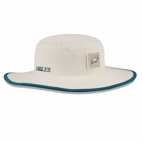 Philadelphia Eagles 2026 NFL Training Camp Panama Flex Bucket Hat Cream/Green product photo