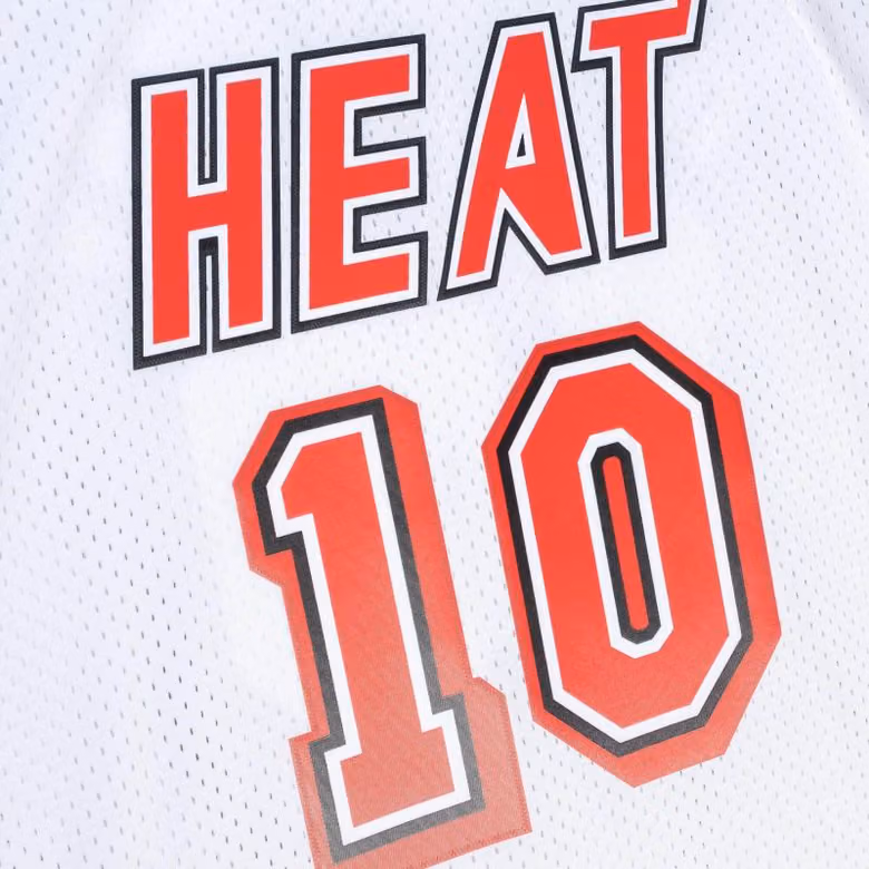 Tim Hardaway #10 Miami Heat 1996-97 Mitchell & Ness Swingman NBA Jersey White view 4