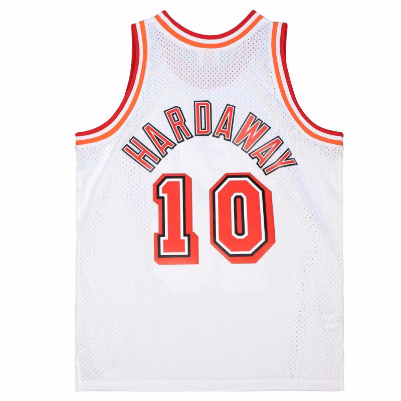 Tim Hardaway #10 Miami Heat 1996-97 Mitchell & Ness Swingman NBA Jersey White view 2