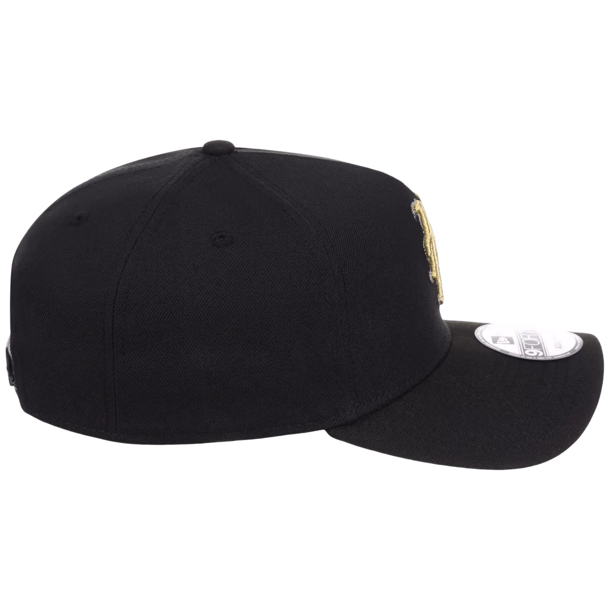 New York Mets MLB Black x Gold FASHION CORE New Era 9FORTY A-Frame detail view