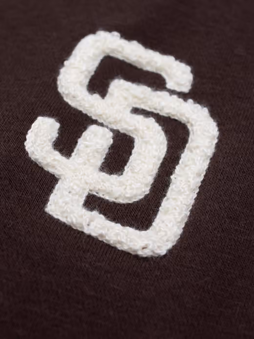 San Diego Padres Letterman Hooded MLB Jacket Brown view 3