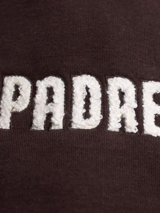 San Diego Padres Letterman Hooded MLB Jacket Brown view 4