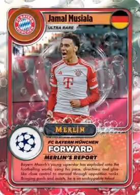 2023/24 Topps Merlin Chrome UEFA Club Competitions Soccer (Fussball) Blaster Box view 4