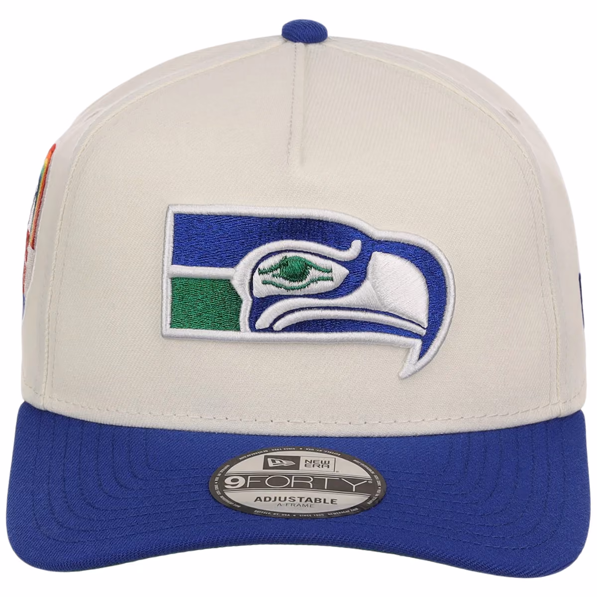Seattle Seahawks NFL Chrome OTC New Era 9FORTY A-Frame detail view