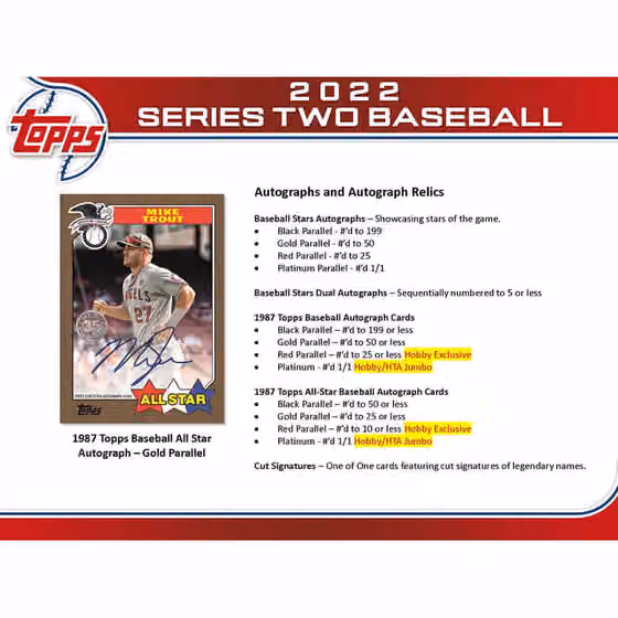 2022 Topps Series 2 Baseball Hobby Box MLB view 4