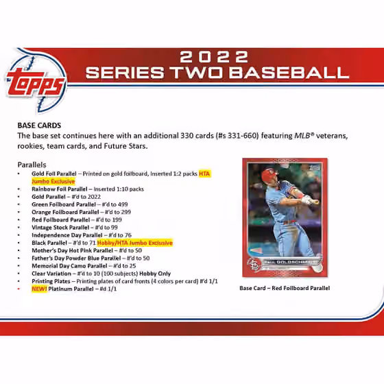 2022 Topps Series 2 Baseball Hobby Box MLB view 3