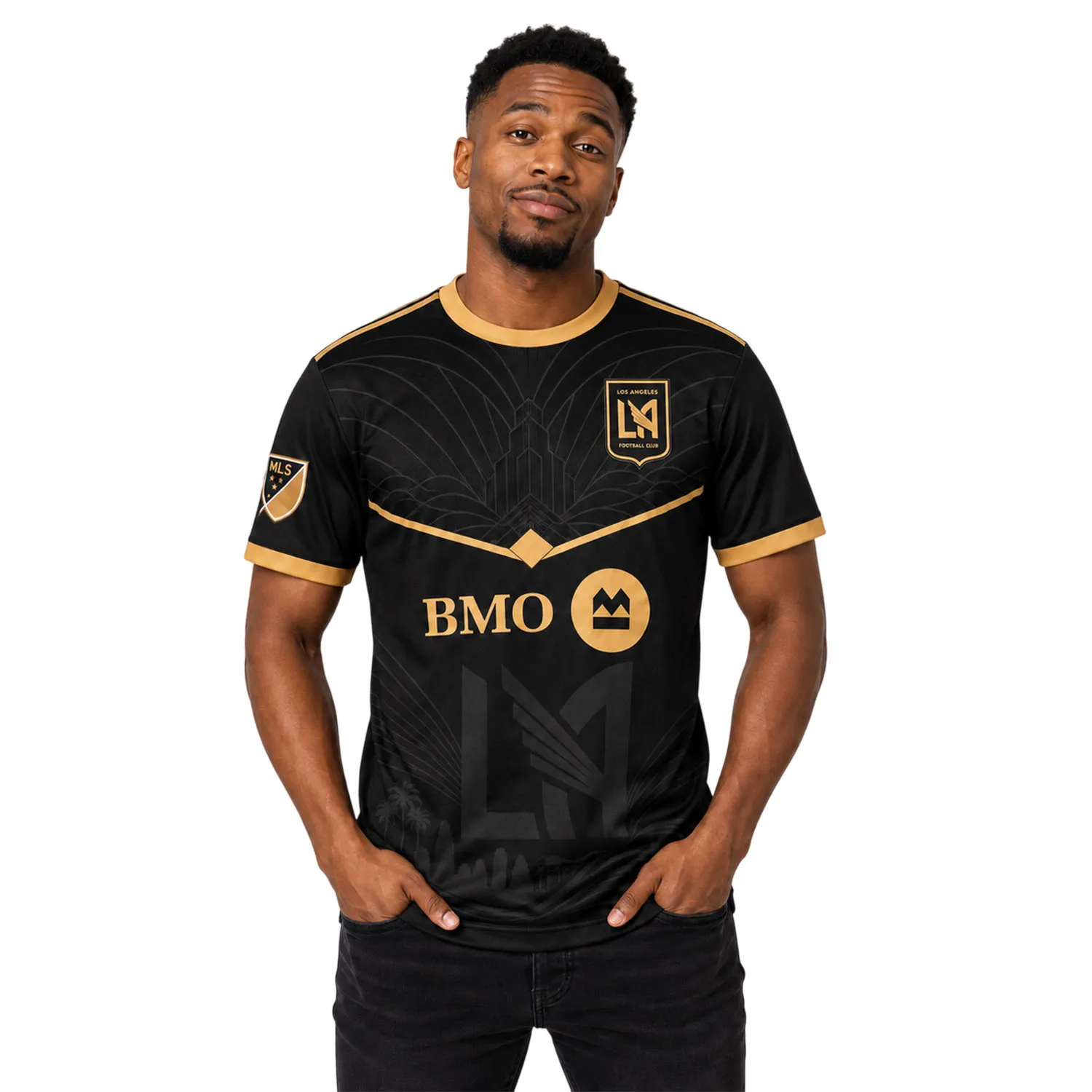 LAFC 2026 Personalized Jersey – Essential Tonal Black Gold Kit