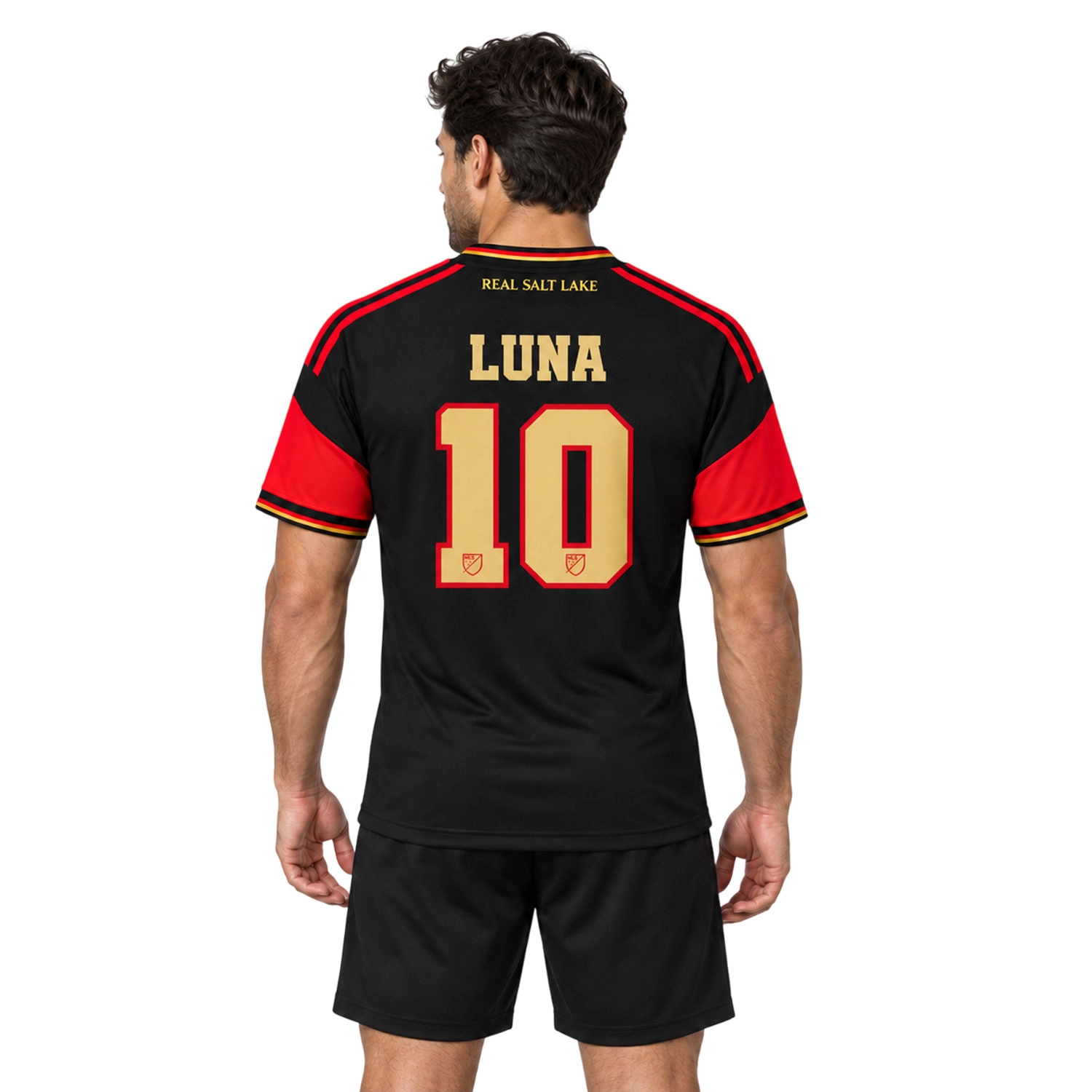 Diego Luna RSL Jersey Bold Black Red Match Style