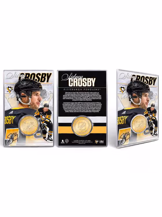 Sidney Crosby Pittsburgh Penguins Acrylic Bronze Coin Card view 1