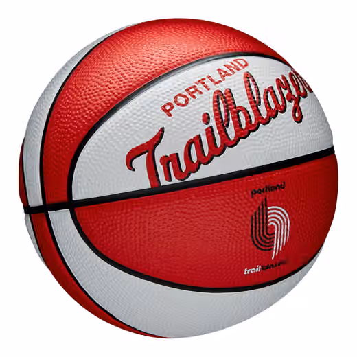 Portland Trail Blazers NBA Retro Wilson Mini Basketball (Size 3) view 3
