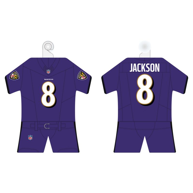 Lamar Jackson Baltimore Ravens NFL Mini Car Jersey Kit view 1