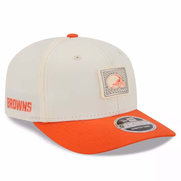Cleveland Browns 2026 NFL Training Camp 9SEVENTY Stretch-Snap Cap Cream/Orange product photo