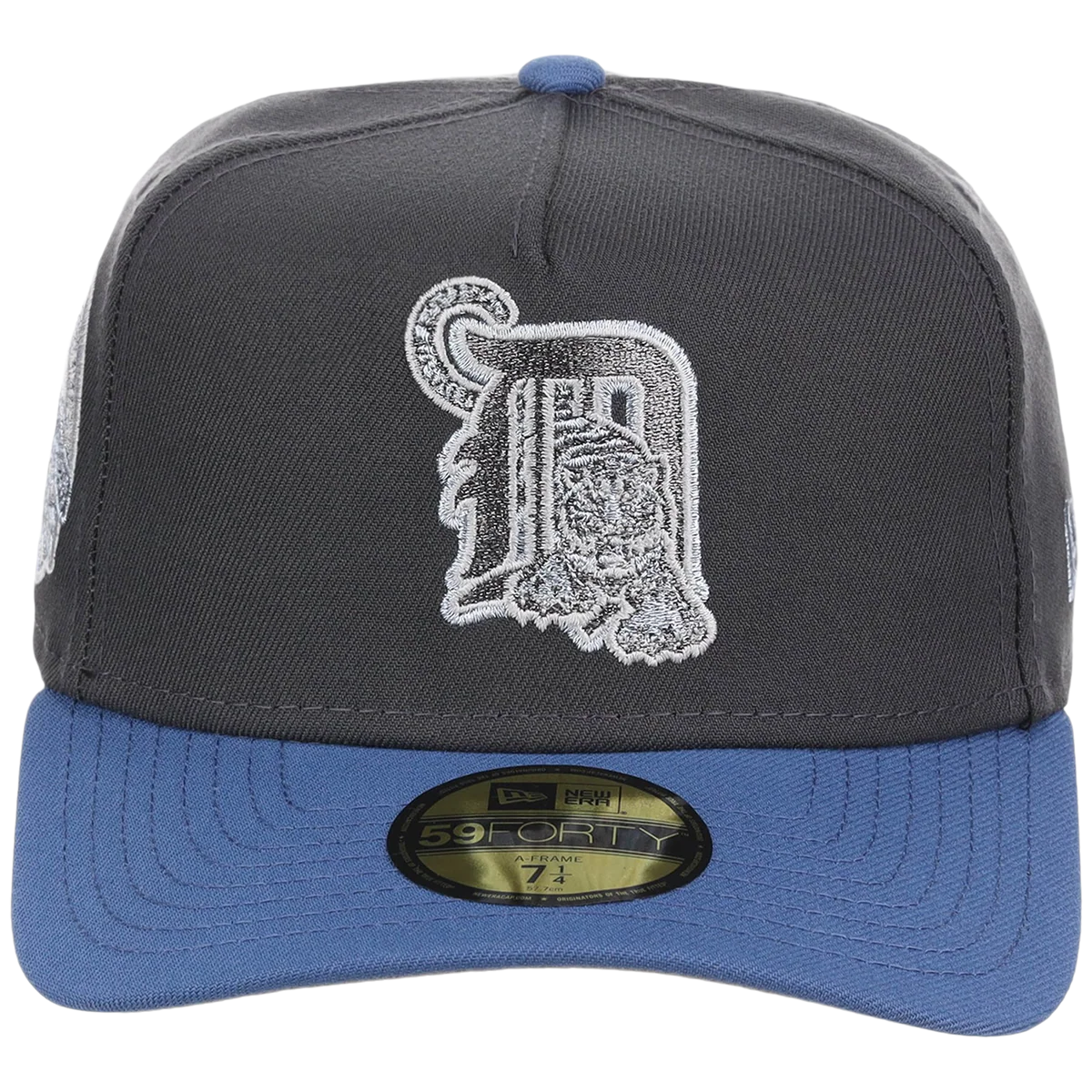 Detroit Tigers MLB Indigo Steel New Era 59FORTY detail view