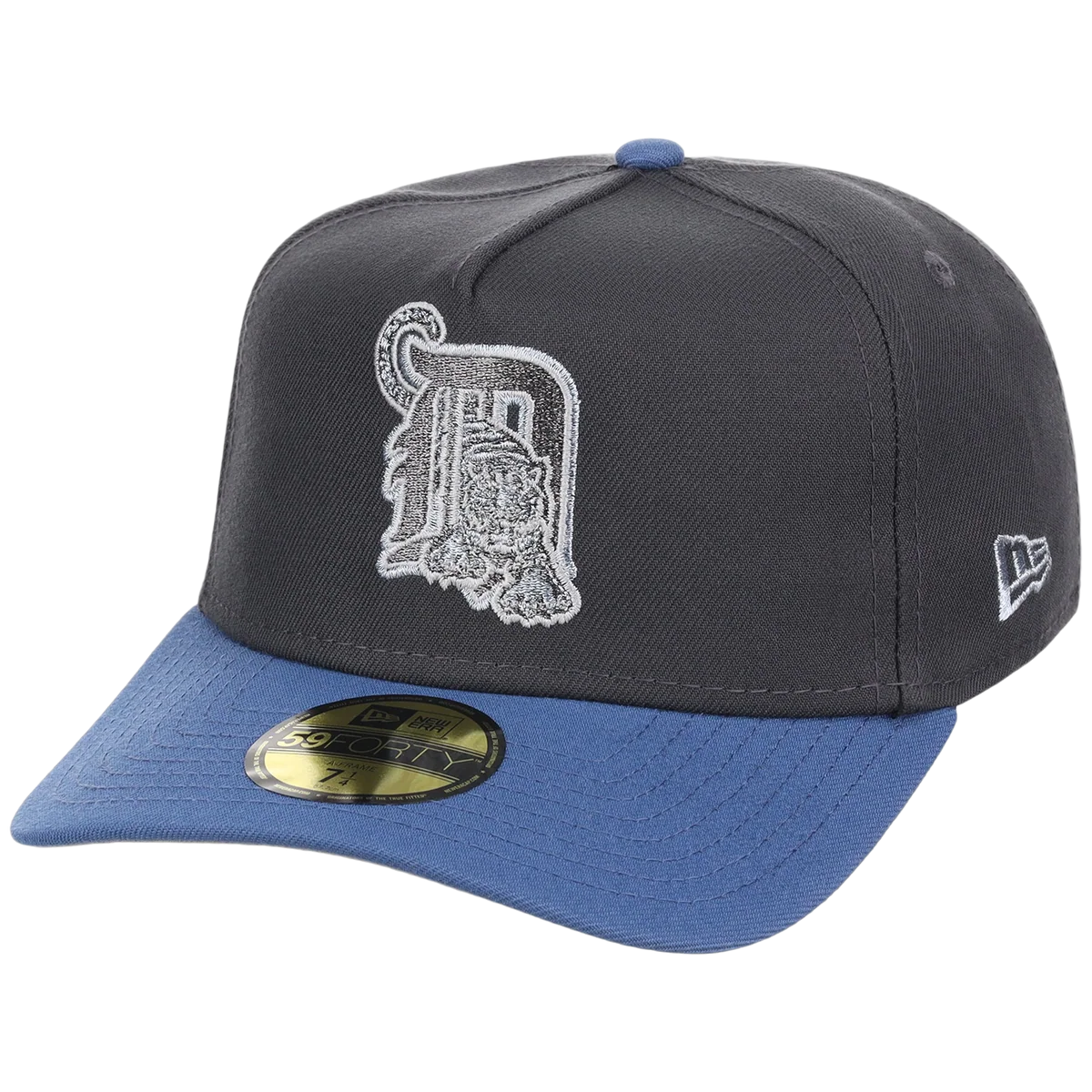 Detroit Tigers MLB Indigo Steel New Era 59FORTY detail view