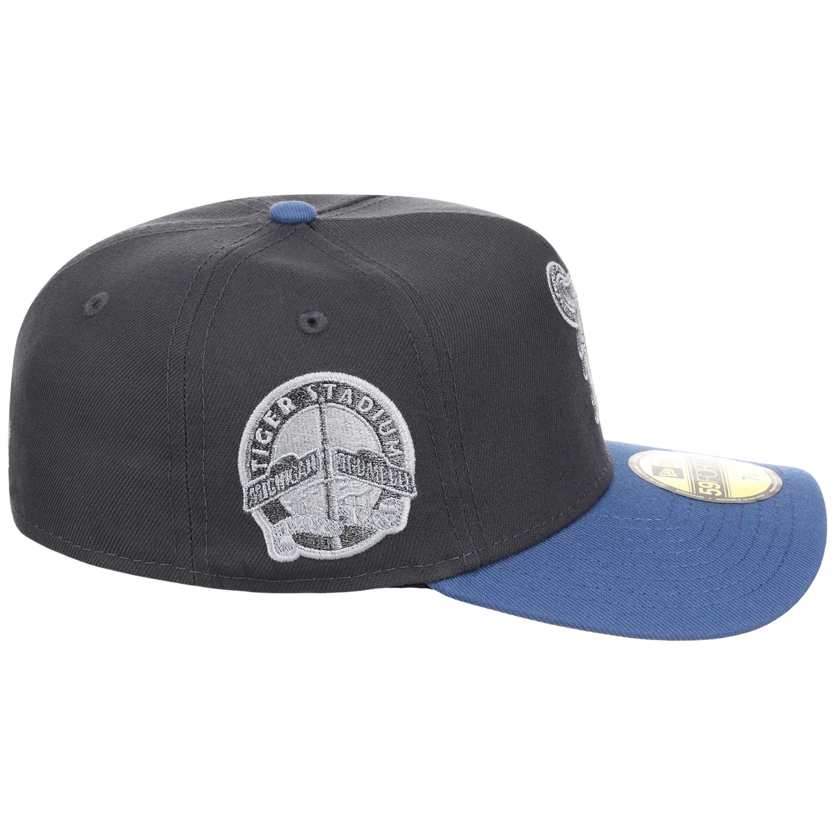 Detroit Tigers MLB Indigo Steel New Era 59FORTY detail view