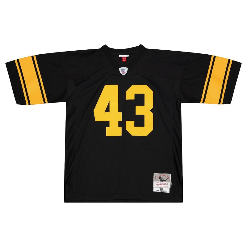 Troy Polamalu #43 Pittsburgh Steelers 2008 Legacy NFL Jersey Alternate Black view 2