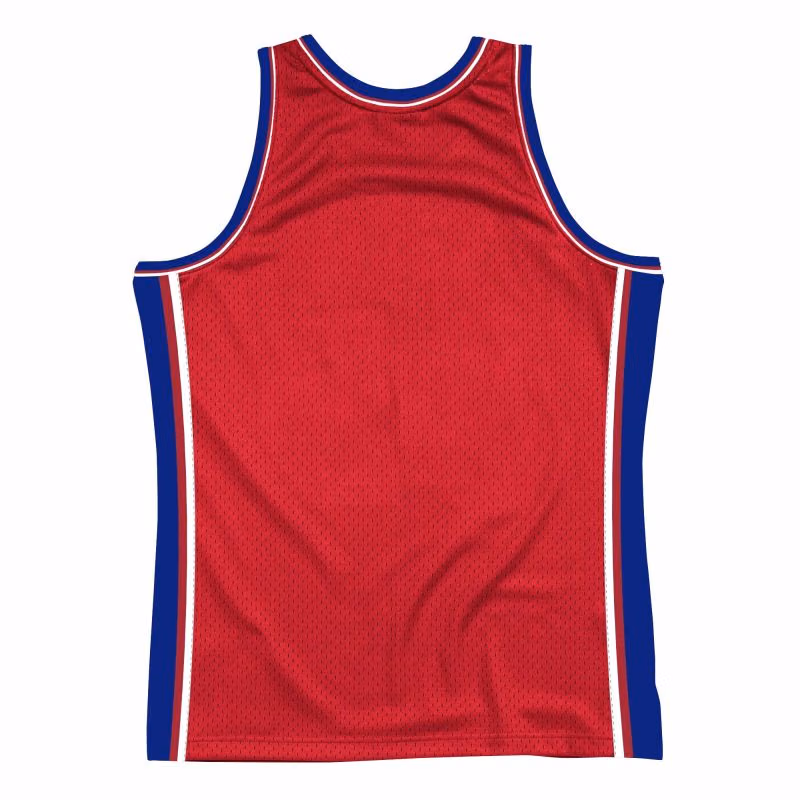 Detroit Pistons Big Face 2.0 Mitchell & Ness NBA Jersey Red view 2