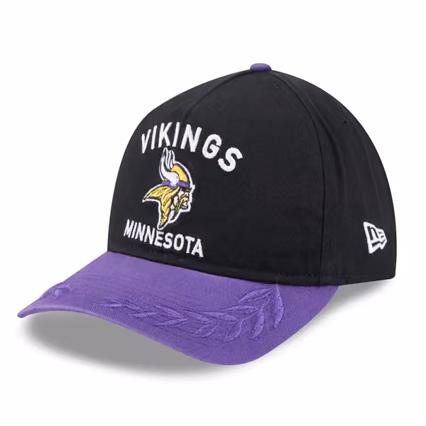 Minnesota Vikings 2025 NFL Draft 9TWENTY A-Frame Adjustable Cap Black product photo