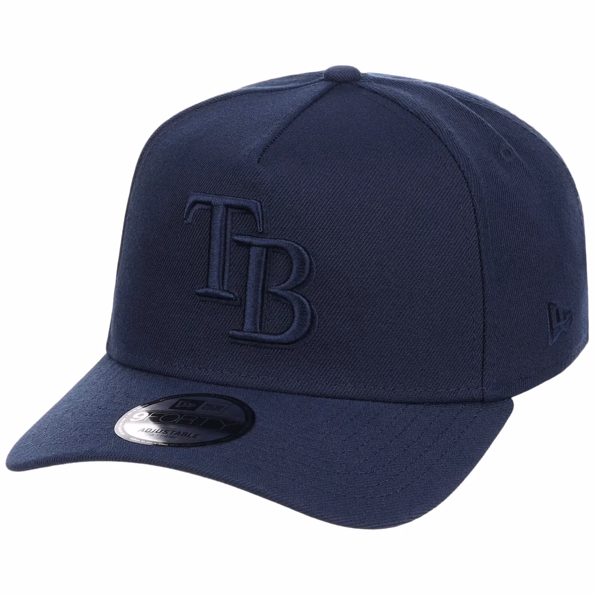 Tampa Bay Rays MLB Navy FASHION CORE New Era 9FORTY A-Frame detail view