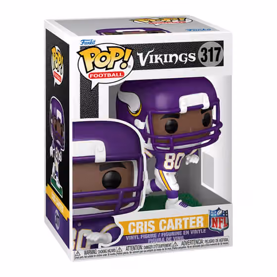 Funko POP! #317 Cris Carter Minnesota Vikings Vinyl NFL Figure view 1