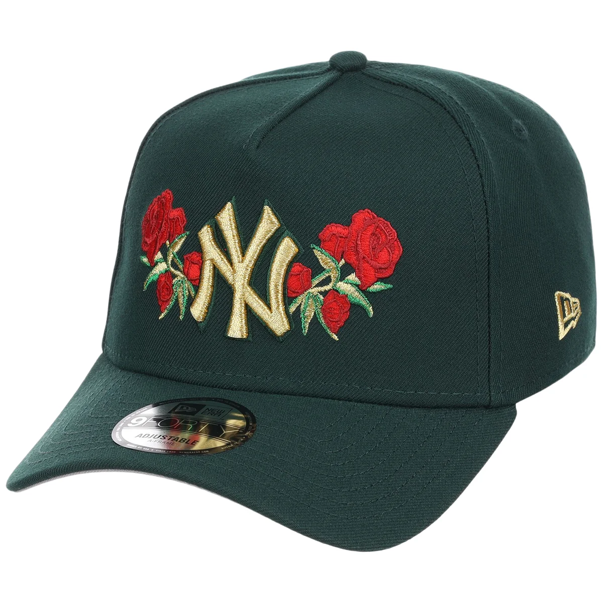New York Yankees Rose New Era 9FORTY A-Frame detail view