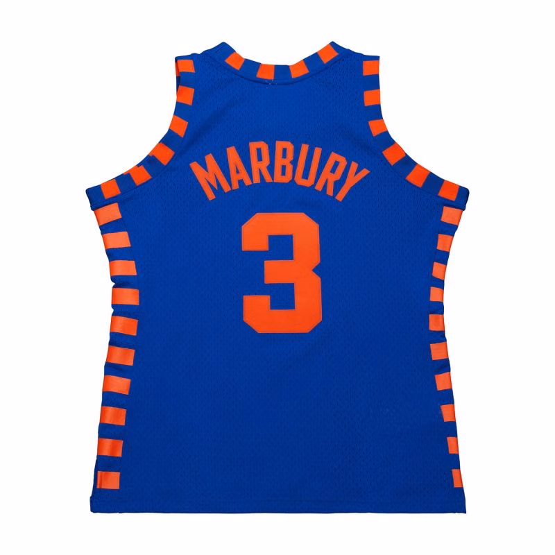Stephon Marbury #3 New York Knicks 2005-06 Swingman NBA Jersey Blue view 2