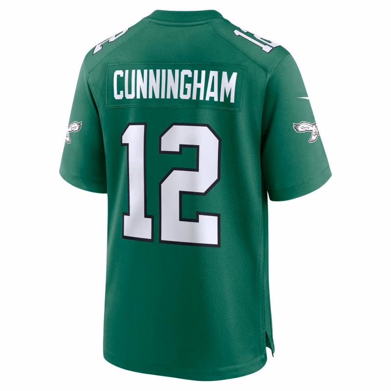Randall Cunnigham #12 Philadelphia Eagles Classic Nike Game NFL Jersey Green view 3
