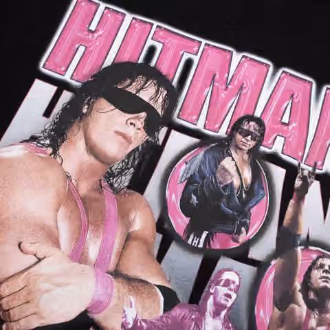 Bret Hitman Hart Forever Mitchell & Ness WWE Legend T-Shirt Black view 3
