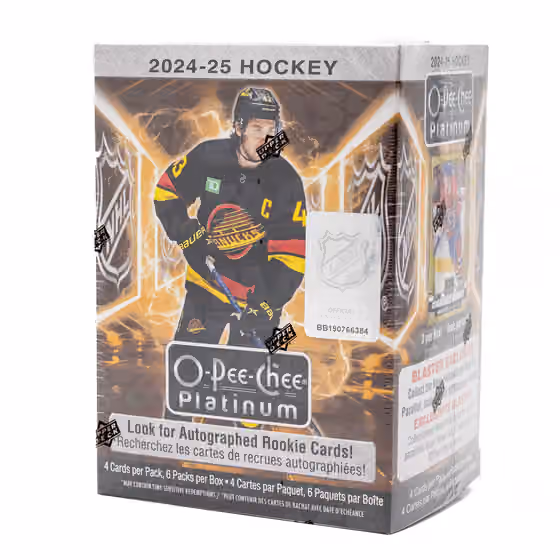 2024/25 Upper Deck O-Pee-Chee Platinum Hockey NHL Blaster Box view 1