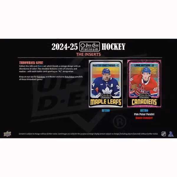 2024/25 Upper Deck O-Pee-Chee Platinum Hockey NHL Blaster Box view 4