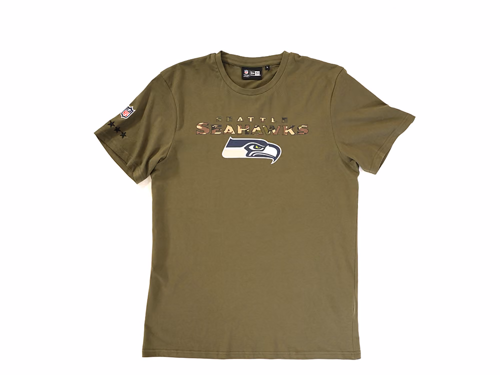 New Era Seattle Seahawks Camo NFL T-Shirt front