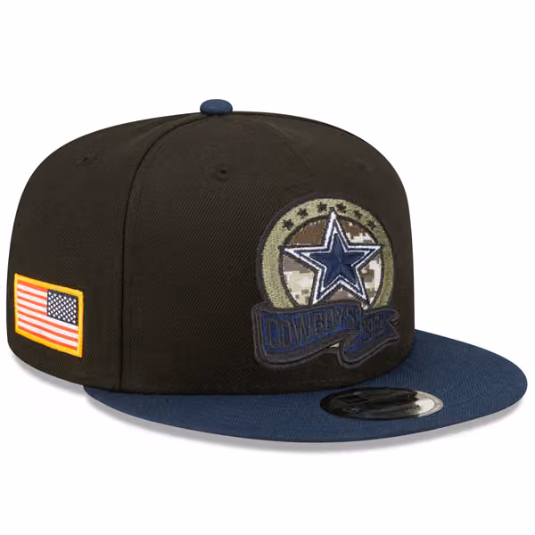 Dallas Cowboys 2022 NFL On-Field Salute to Service New Era 9FIFTY Snapback Cap product photo