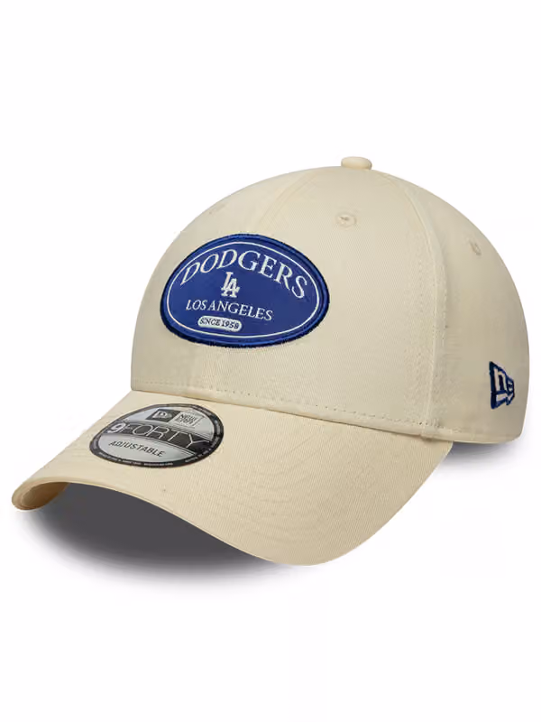 Los Angeles Dodgers Patch 9FORTY Adjustable Cap Cream product photo