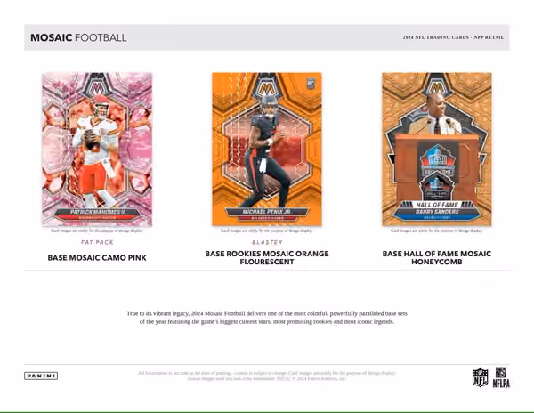 2024 Panini Mosaic Football NFL Blaster Box view 2