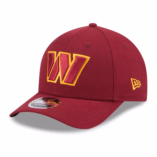 Washington Commanders NFL Team Logo New Era 9FORTY M-Crown Snapback Cap Burgundy product photo