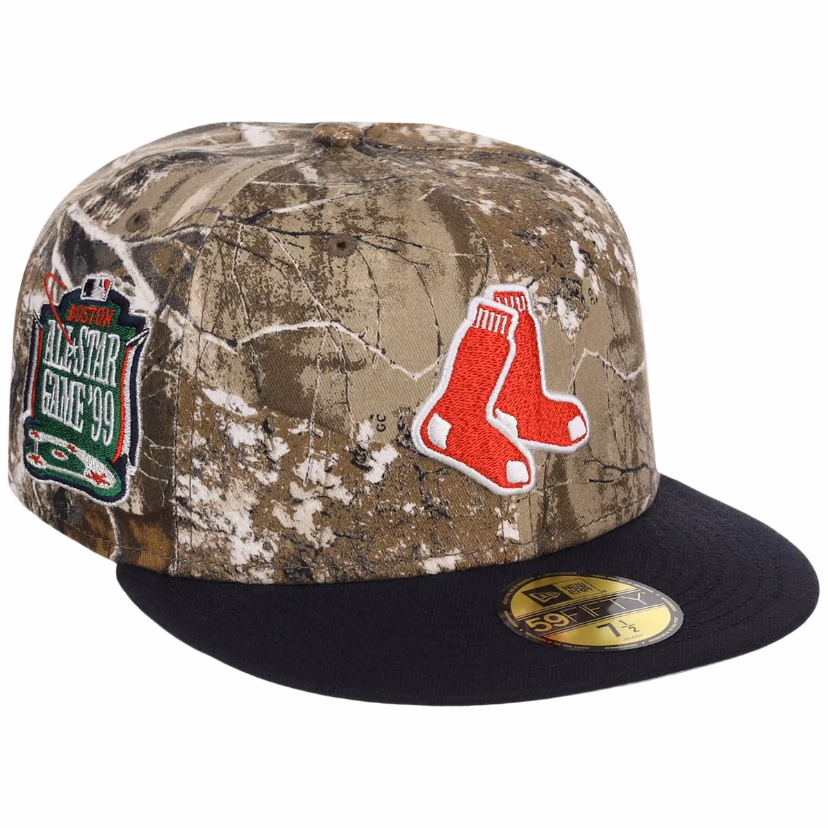 Boston Red Sox MLB Realtree OTC New Era 59FIFTY front view